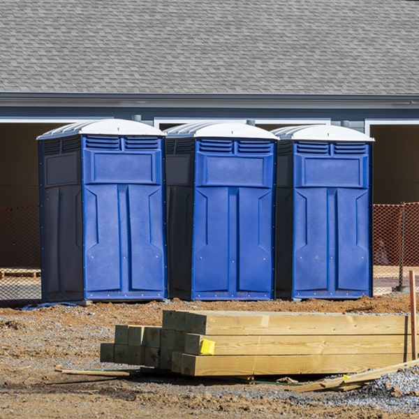 how can i report damages or issues with the portable toilets during my rental period in Elba NY